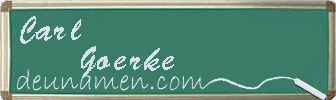 Carl Goerke Visitenkarte